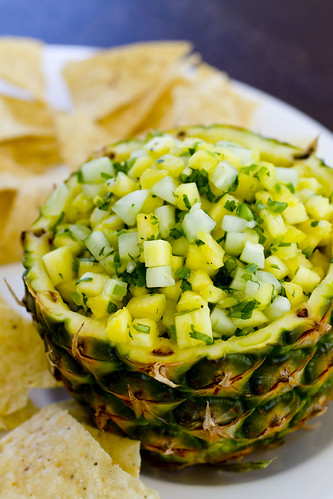 Pineapple Salsa with tortilla chips 11