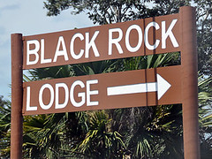 Black Rock Lodge sign