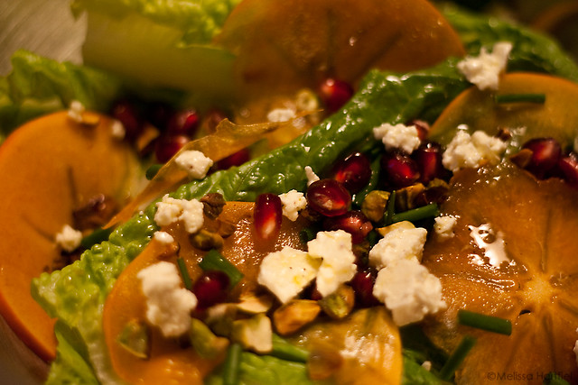 Persimmon and Pomegranate Salad