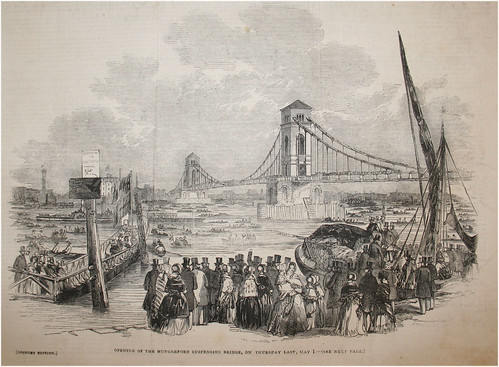 The Opening of the Hungerford Bridge in 1845