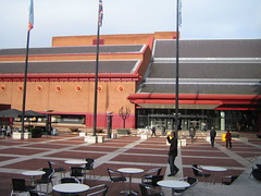 The entrance to the British Library, St Pancras
