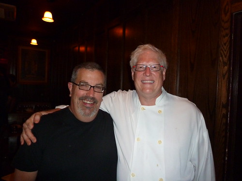 Tom Peters with guest chef Brian Morin, from Toronto's beer bistro