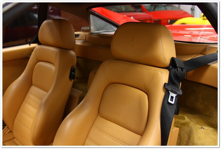 Ferrari 355 GTS interior after detail