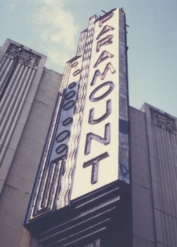 Paramount Theatre Sign Boston 1984
