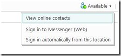 Windows Live Hotmail Embedded Messenger