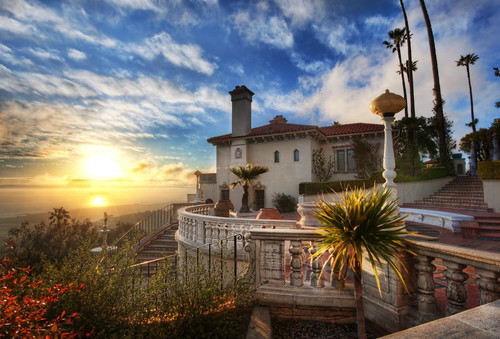 Sunset at Hearst Castle