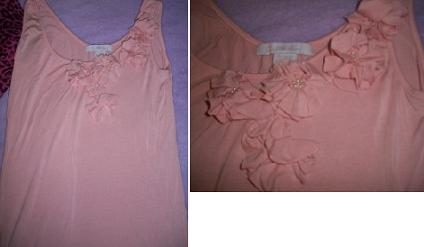 Pink flowery shirt