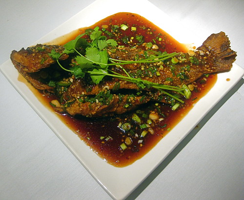 Fried Tilapia in a Ginger Garlic Glazed Sauce