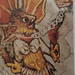 SAINT-MACAIRE - détail des peintures murales du XIV° (b)