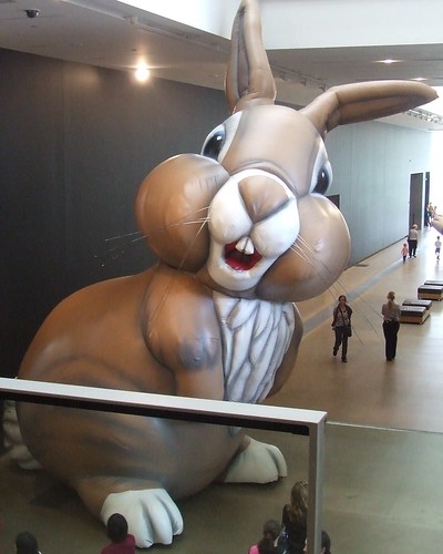 Giant Rabbits at the Gallery of Modern Art