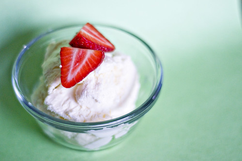 Homemade TWO Ingredient Ice Cream