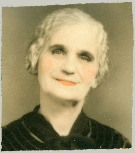 hand tinted portrait lady