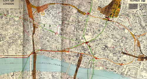 Map of London railways and main subways