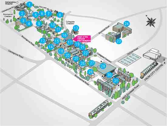 From 111 Matilda Street to Collegiate Crescent Campus. | take now or ...