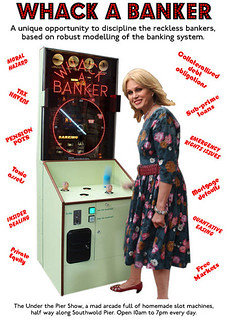 Whack A Banker by Tim Hunkin with Joanna Lumley, From ImagesAttr