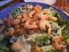 Caesar salad with shrimp