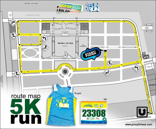 PSN 2010 Fun Run - 5K Race Map and Singlet