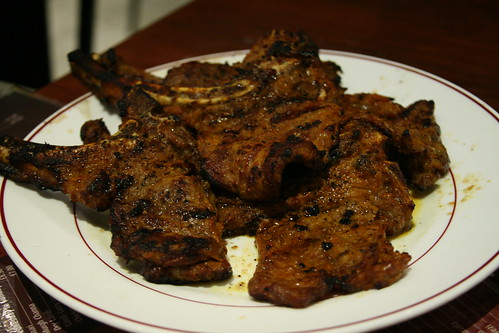 Grilled Lamb chops at Lahore Kebab House, London