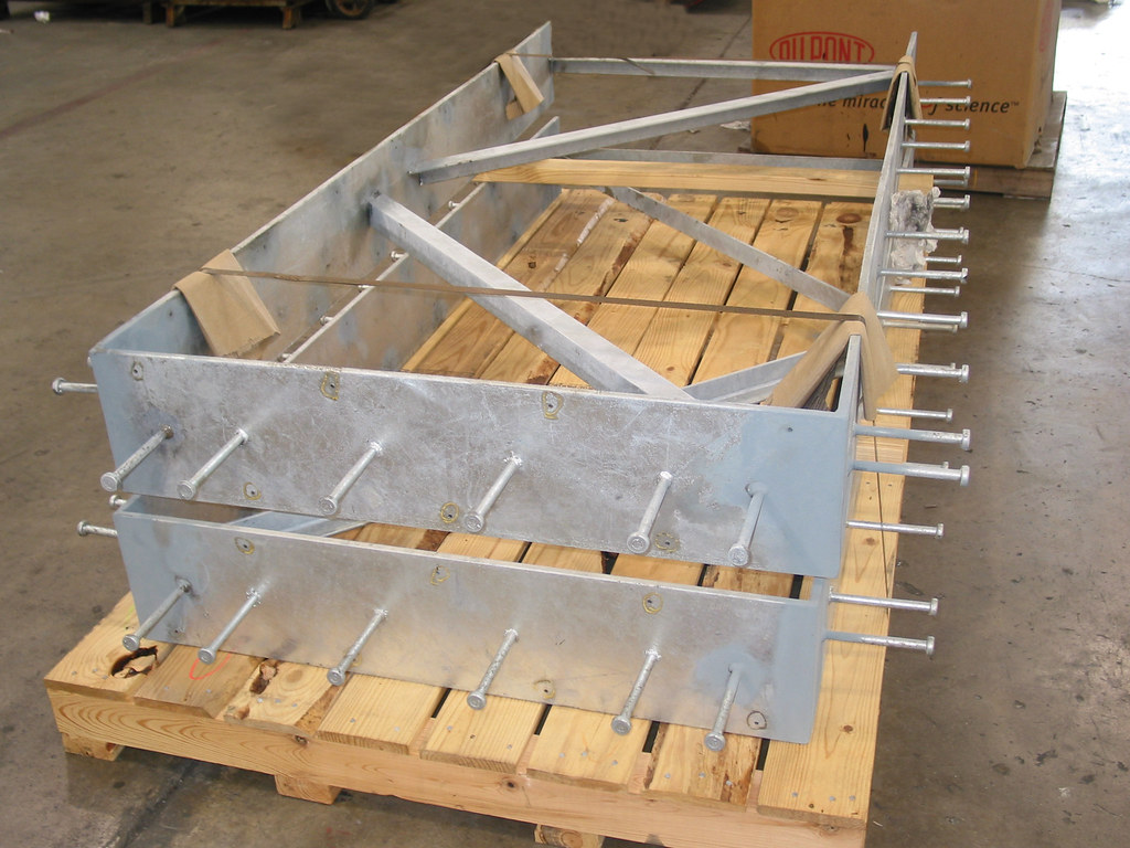 Two 240" x 12" x 1/2" Embed Plates for a Concrete Reinforcement Application