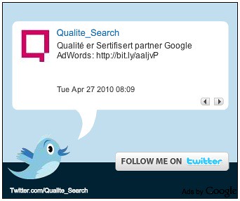 Google Twitter AdSense Ads