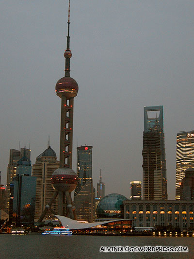 Another picture of the Oriental Pearl Tower