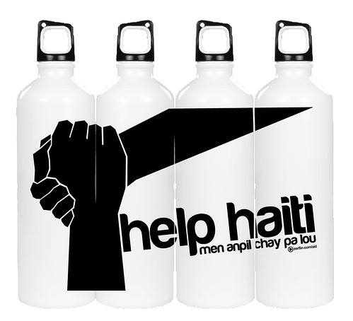 help haiti water bottles