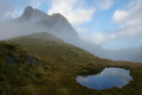 McKinnon Pass in the clouds