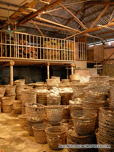 A small-scale ceramic factory beside Nic's relatives' house