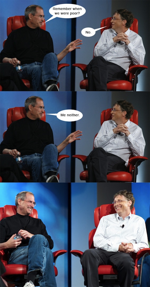 Steve Jobs & Bill Gates