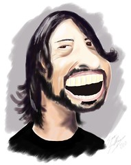 Dave Grohl caricature