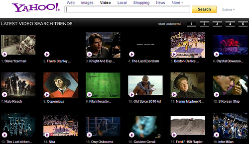 yahoo video search home page