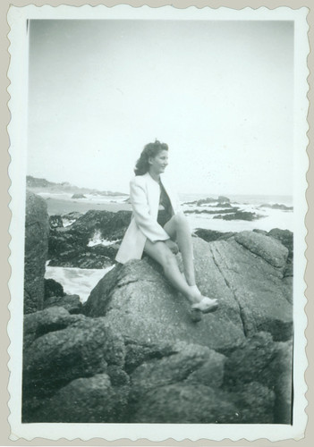 Girl on the rocks