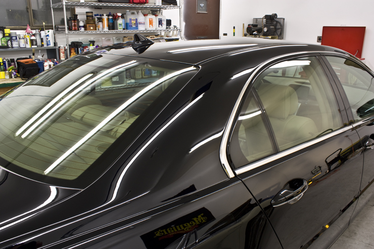 Acura RL after wet sanding and polishing