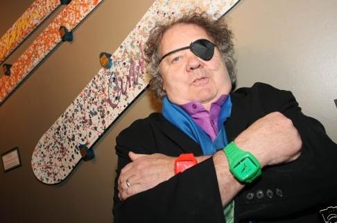 Dale Chihuly sporting his favorite Nixon Player watches at evo.