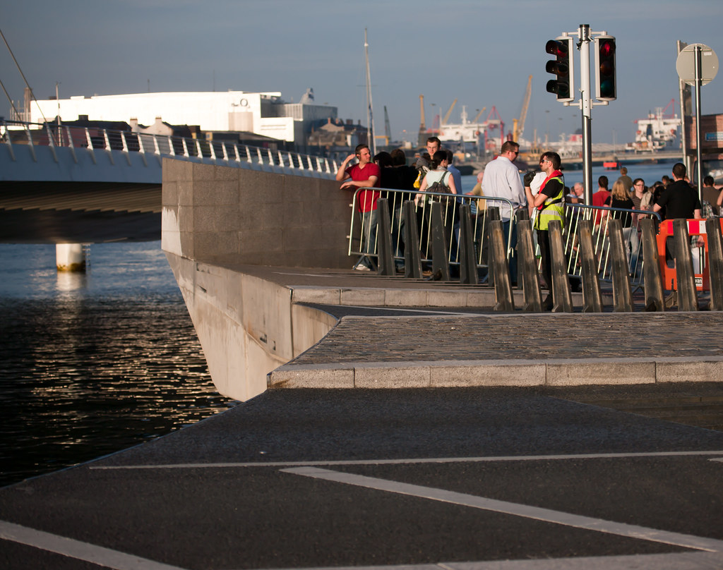 The Samuel Beckett Bridge is a cable-stayed bridge in Dublin