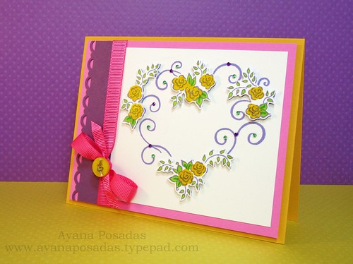 Rosevine Heart- Pink and Purple (2)