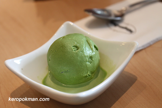 Mini scoop of Green Tea Ice Cream