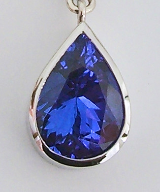 14K Tanzanite & Diamond Pendant / 2