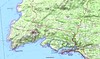 Carte côte SW de la Corse : La Tonnara - Bonifacio