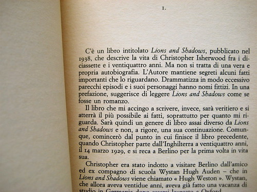 Christopher Isherwood, Christopher e il suo mondo, SE 1989, p. 11 (part.)