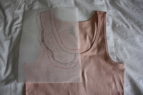 Step 3: Outline 5/8" Around Collar Shape