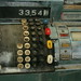 Mechanical push button cash register