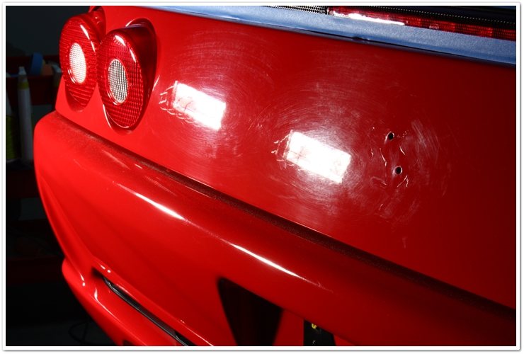 Ferrari 355 GTS paintwork before detail