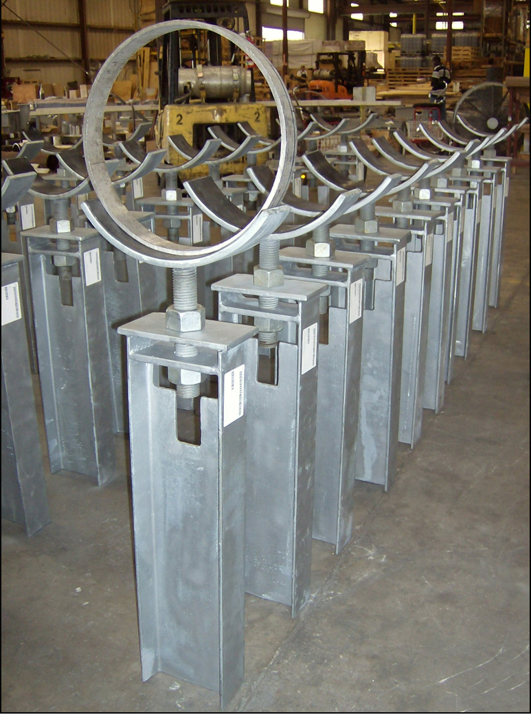 60" Adjustable Pipe Stands for an LNG Plant 