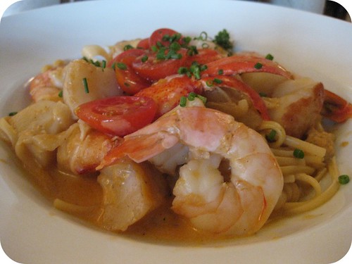The Rotunda - the holiday special pasta, lobster, scallops, shrimp in lobster roe sauce