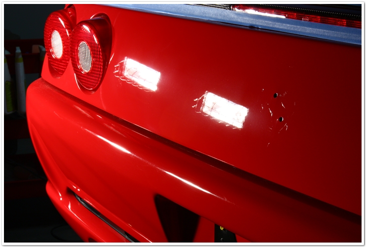 Ferrari 355 GTS paintwork after detail