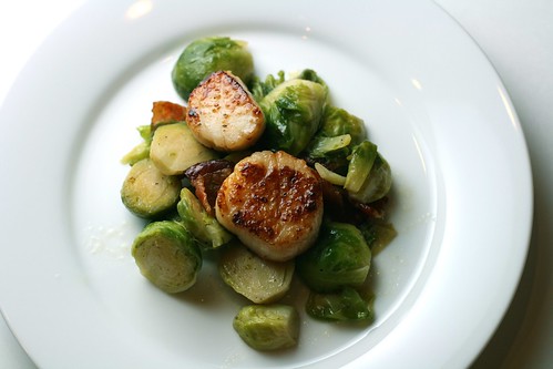 scallops &amp; brussels sprouts