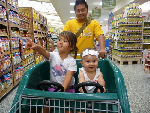 shopping cart ride.