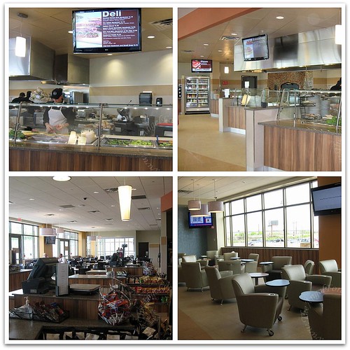 Cafeteria within the new building