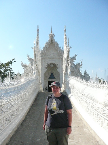 Amy at The White Temple of Chiang Rai